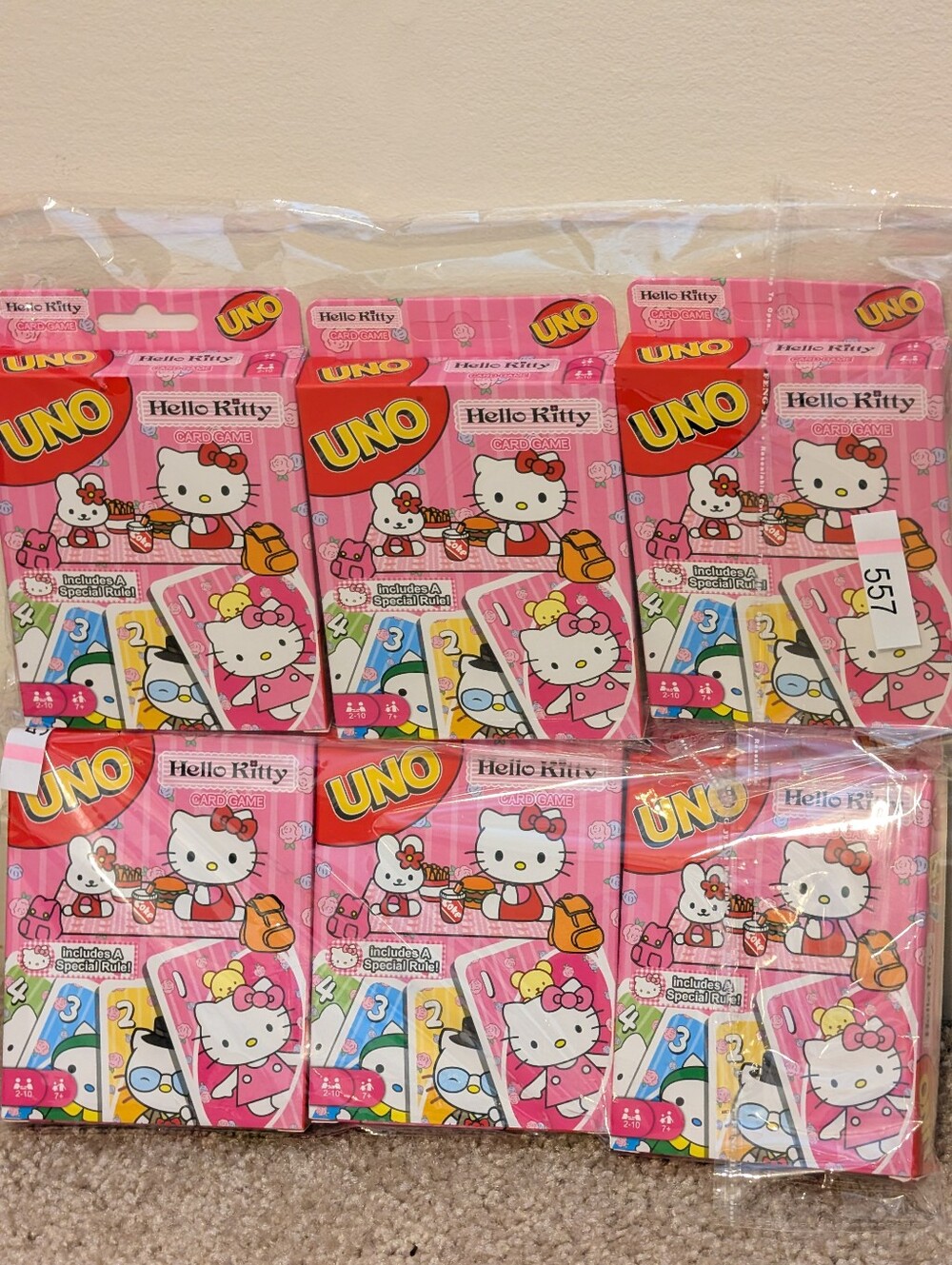 Hello Kitty UNO Card Game Bundle - 6 Games| New